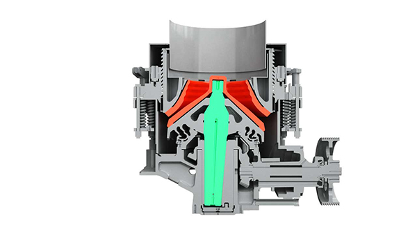 彈簧圓錐破碎機(jī)工作原理